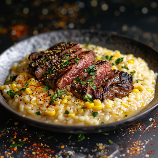Sweet Corn and Black Truffle Risotto
