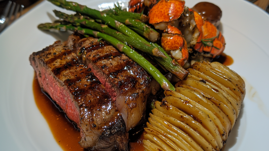 Surf n’ Turf Pan Seared Filet Mignon and Lobster