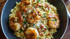 Garlic Shrimp & Orzo Lazy Risotto
