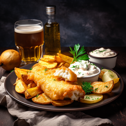 Beer-Battered Fish & Truffle Chips